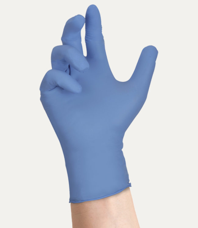 guanti in nitrile blue