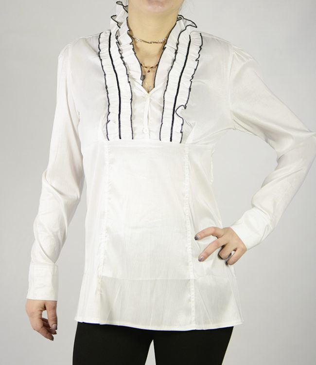 camicia bianca donna a tunica